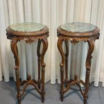 گل میز ساخته‌شده از چوب راش با صفحه سنگ طبیعی کد 106 | کیمیا کالکشن